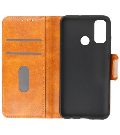 Portemonnee Wallet Case Hoesje voor Huawei P Smart (2020) - Bruin