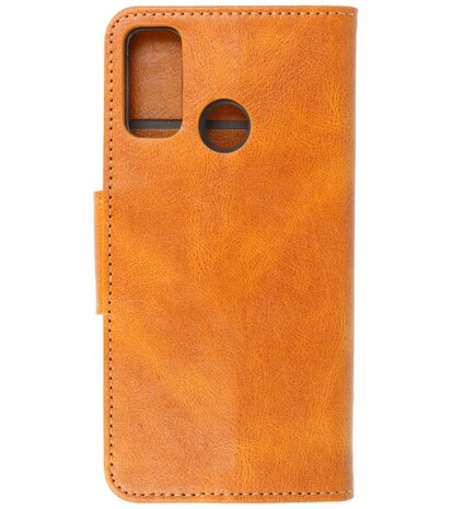 Portemonnee Wallet Case Hoesje voor Huawei P Smart (2020) - Bruin