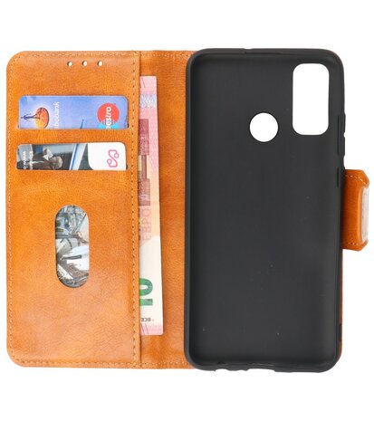 Portemonnee Wallet Case Hoesje voor Huawei P Smart (2020) - Bruin