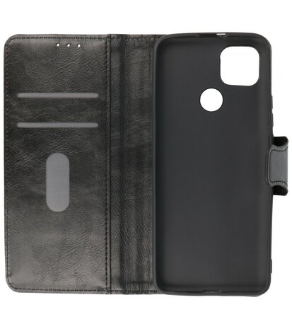 Portemonnee Wallet Case Hoesje voor Motorola Moto G9 Power (2020) - Zwart