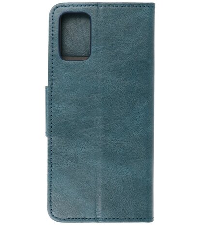 Portemonnee Wallet Case Hoesje voor Samsung Galaxy A02s / A03S - Blauw