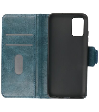 Portemonnee Wallet Case Hoesje voor Samsung Galaxy A02s / A03S - Blauw