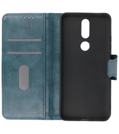 Portemonnee Wallet Case Hoesje voor Nokia 2.4 - Blauw