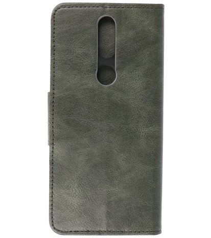 Portemonnee Wallet Case Hoesje voor Nokia 2.4 - Donker Groen