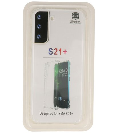 Schokbestendig Telefoonhoesje Backcover Hoesje voor Samsung Galaxy S21 Plus - Transparant