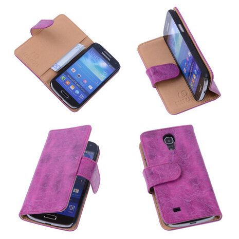 Bestcases Vintage Pink Book Cover Samsung Galaxy S4 Mini i9190