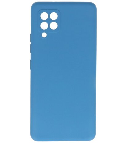 2.0mm Dikke Fashion Backcover Telefoonhoesje voor Samsung Galaxy A42 5G - Navy