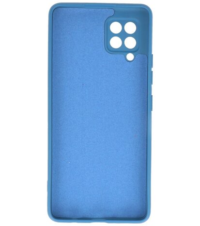 2.0mm Dikke Fashion Backcover Telefoonhoesje voor Samsung Galaxy A42 5G - Navy