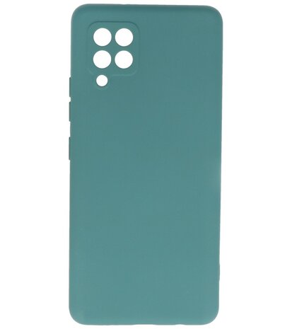 2.0mm Dikke Fashion Backcover Telefoonhoesje voor Samsung Galaxy A42 5G - Donker Groen