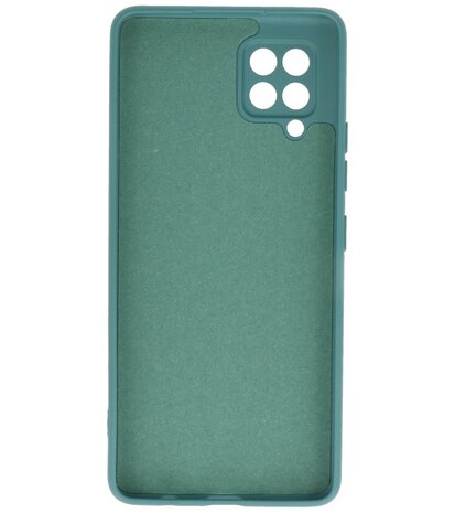 2.0mm Dikke Fashion Backcover Telefoonhoesje voor Samsung Galaxy A42 5G - Donker Groen