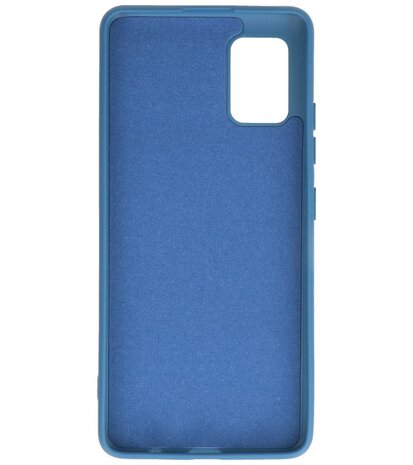 2.0mm Dikke Fashion Backcover Telefoonhoesje voor Samsung Galaxy A51 5G - Navy