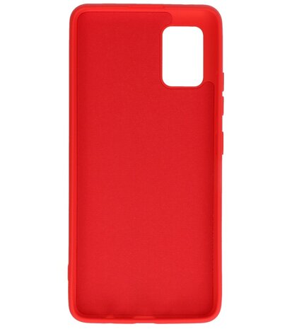 2.0mm Dikke Fashion Backcover Telefoonhoesje voor Samsung Galaxy A51 5G - Rood