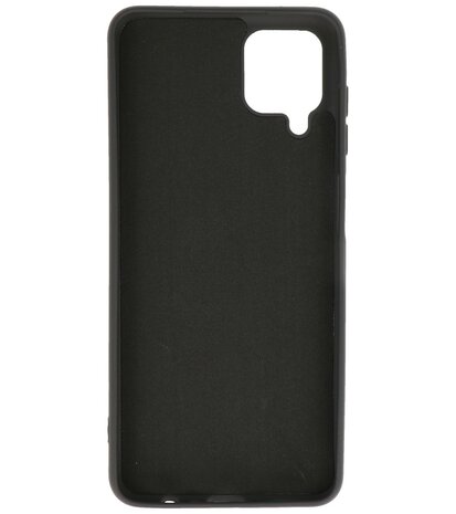 2.0mm Dikke Fashion Backcover Telefoonhoesje voor Samsung Galaxy A12 - Zwart
