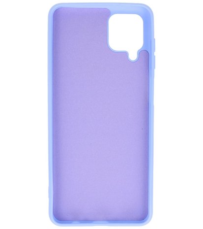 2.0mm Dikke Fashion Backcover Telefoonhoesje voor Samsung Galaxy A12 - Paars