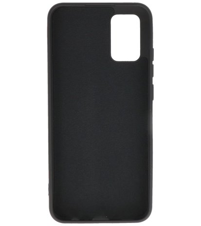 2.0mm Dikke Fashion Backcover Telefoonhoesje voor Samsung Galaxy A02s - Zwart