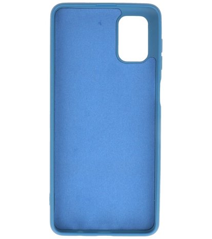 2.0mm Dikke Fashion Backcover Telefoonhoesje voor Samsung Galaxy M51 - Navy