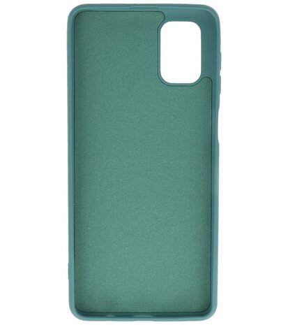 2.0mm Dikke Fashion Backcover Telefoonhoesje voor Samsung Galaxy M51 - Donker Groen