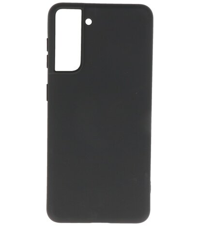 2.0mm Dikke Fashion Backcover Telefoonhoesje voor Samsung Galaxy S21 - Zwart