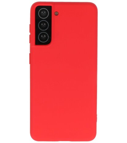 2.0mm Dikke Fashion Backcover Telefoonhoesje voor Samsung Galaxy S21 - Rood
