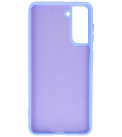 2.0mm Dikke Fashion Backcover Telefoonhoesje voor Samsung Galaxy S21 - Paars