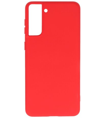 2.0mm Dikke Fashion Backcover Telefoonhoesje voor Samsung Galaxy S21 Plus - Rood