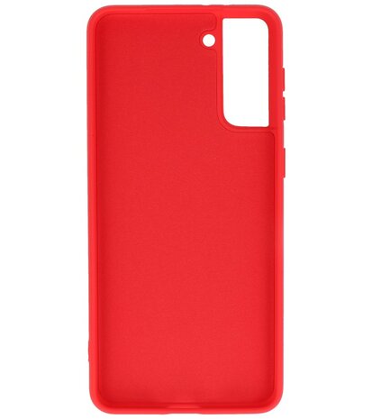 2.0mm Dikke Fashion Backcover Telefoonhoesje voor Samsung Galaxy S21 Plus - Rood