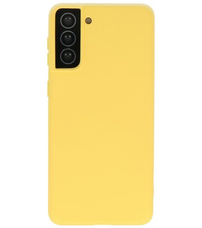 2.0mm Dikke Fashion Backcover Telefoonhoesje voor Samsung Galaxy S21 Plus - Geel