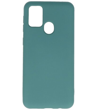 2.0mm Dikke Fashion Backcover Telefoonhoesje voor Samsung Galaxy M21 - Donekr Groen