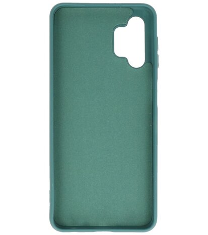 2.0mm Dikke Fashion Backcover Telefoonhoesje voor Samsung Galaxy A32 5G - Donker Groen