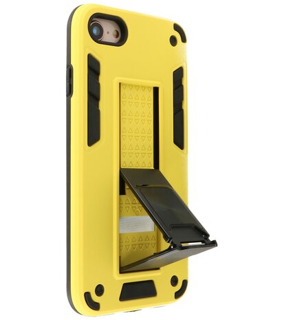 Tough Armor Hardcase Met Standfunctie Hoesje voor iPhone SE 2020 - Geel