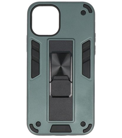 Tough Armor Hardcase Met Standfunctie Hoesje voor iPhone 11 Pro - Donker Groen