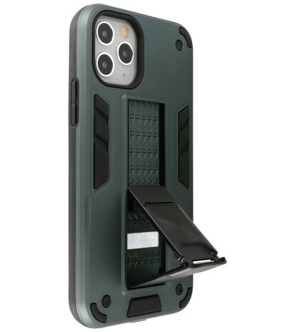Tough Armor Hardcase Met Standfunctie Hoesje voor iPhone 11 Pro Max - Donker Groen
