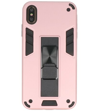 Tough Armor Hardcase Met Standfunctie Hoesje voor iPhone Xs - Roze