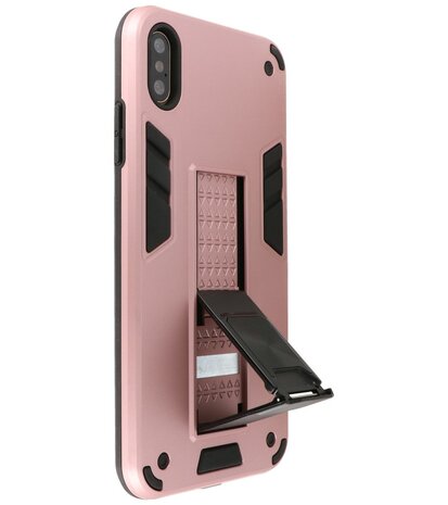 Tough Armor Hardcase Met Standfunctie Hoesje voor iPhone Xs - Roze