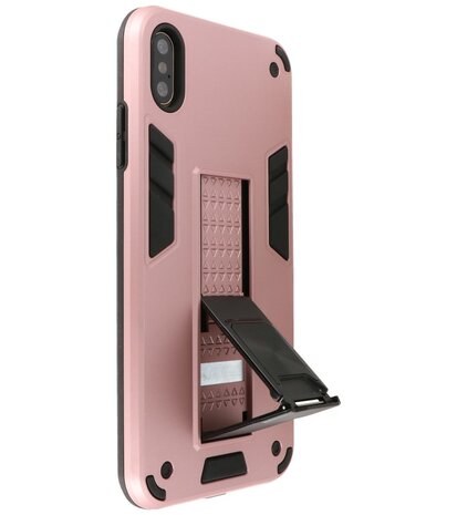 Tough Armor Hardcase Met Standfunctie Hoesje voor iPhone Xs Max - Roze