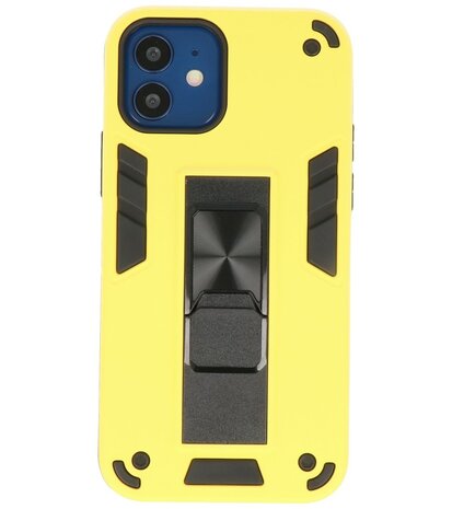 Tough Armor Hardcase Met Standfunctie Hoesje voor iPhone 12 Mini - Geel