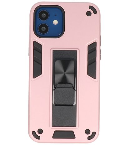 Tough Armor Hardcase Met Standfunctie Hoesje voor iPhone 12 Mini - Roze