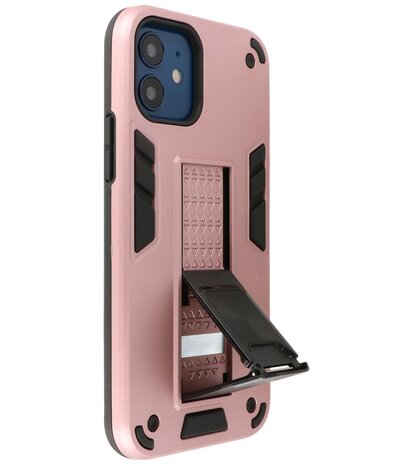 Tough Armor Hardcase Met Standfunctie Hoesje voor iPhone 12 Mini - Roze