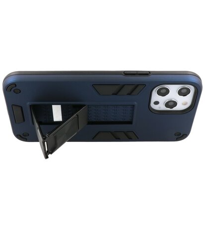 Tough Armor Hardcase Met Standfunctie Hoesje voor iPhone 12 - 12 Pro - Navy