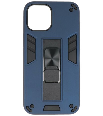 Tough Armor Hardcase Met Standfunctie Hoesje voor iPhone 12 Pro Max - Navy