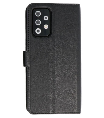 Book Case Pasjeshouder Telefoonhoesje voor Samsung Galaxy A72 / A72 5G - Zwart