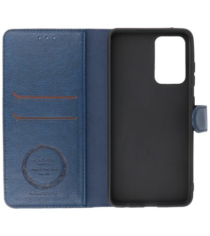 Book Case Pasjeshouder Telefoonhoesje voor Samsung Galaxy A72 / A72 5G - Navy