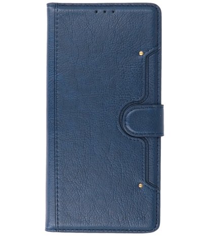 Book Case Pasjeshouder Telefoonhoesje voor Samsung Galaxy A72 / A72 5G - Navy