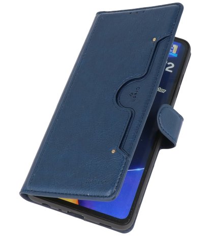 Book Case Pasjeshouder Telefoonhoesje voor Samsung Galaxy A72 / A72 5G - Navy
