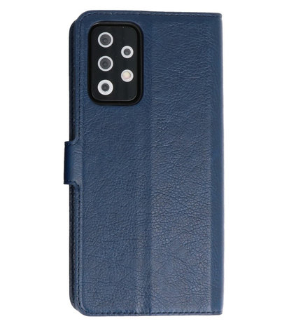 Book Case Pasjeshouder Telefoonhoesje voor Samsung Galaxy A72 / A72 5G - Navy