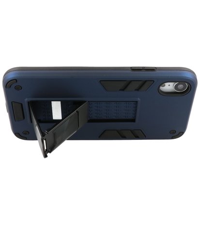 Tough Armor Hardcase Met Standfunctie Hoesje voor iPhone XR - Navy