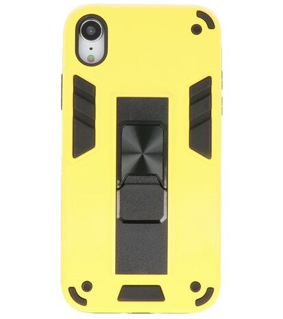 Tough Armor Hardcase Met Standfunctie Hoesje voor iPhone XR - Geel