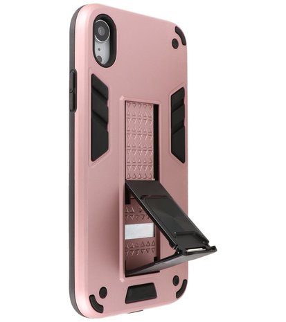 Tough Armor Hardcase Met Standfunctie Hoesje voor iPhone XR - Roze