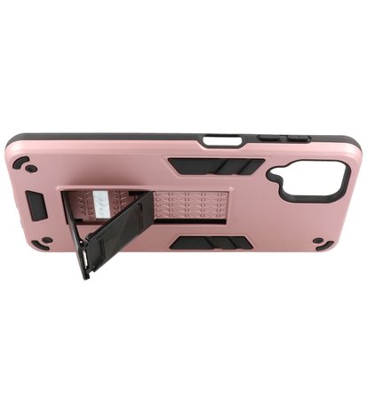 Tough Armor Hardcase Met Standfunctie Hoesje voor Samsung Galaxy A12 - Roze