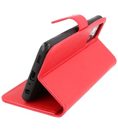 Booktype Wallet Case Telefoonhoesje voor Samsung Galaxy A72 5G - Rood